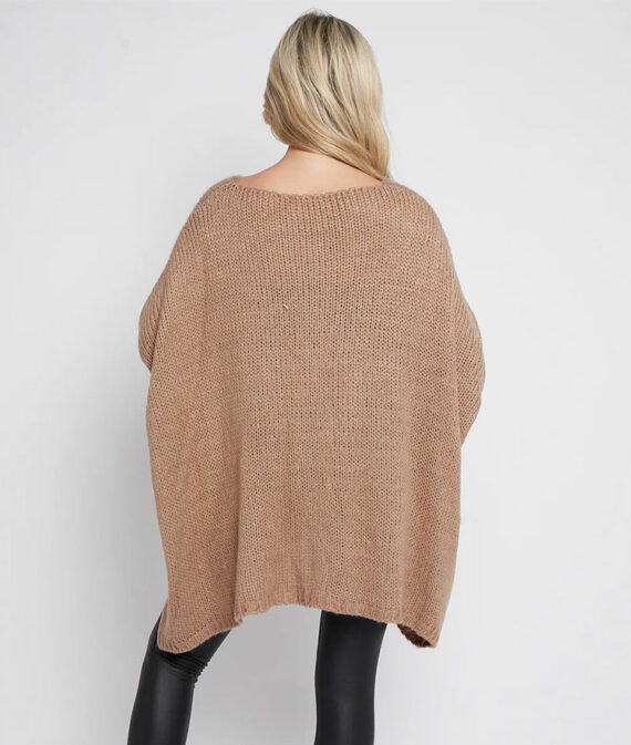 Oversized on sale camel jumper