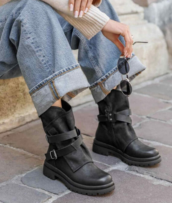 Buckle Detail Boots