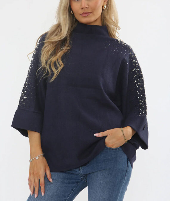 Embellished Knit Top