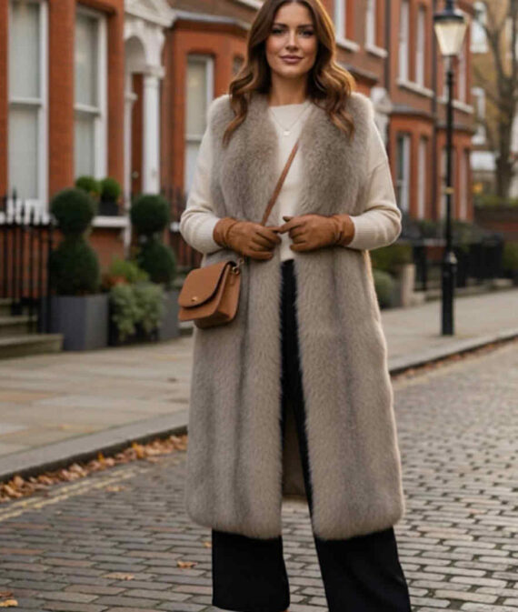 Long Faux Fur Gillet
