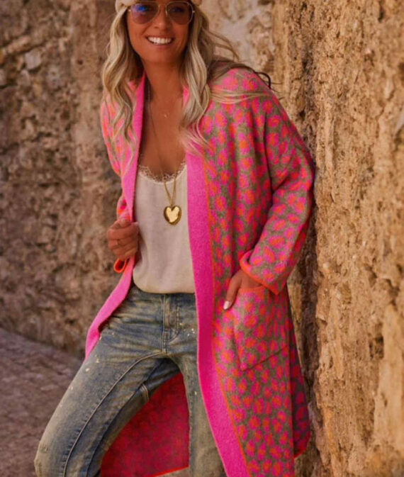 Neon Leopard Cardigan