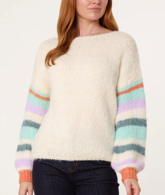 Striped Sleeve Jumper