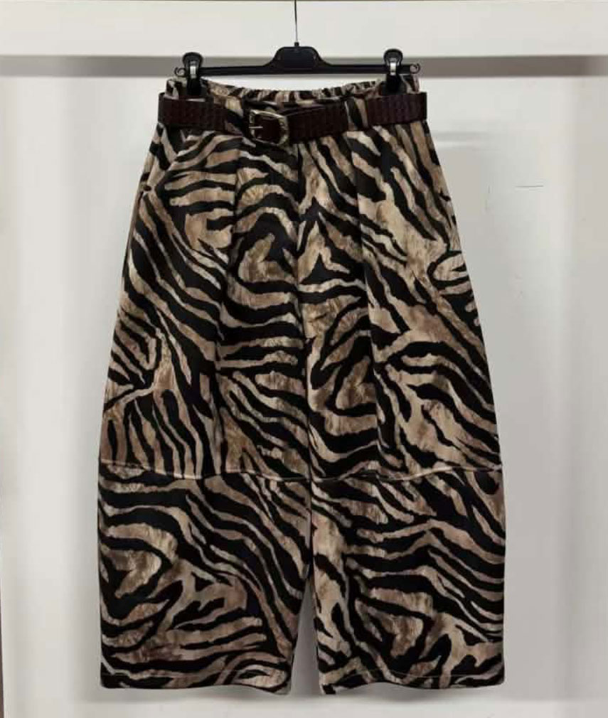 1 Animal Print Trousers - Image 1