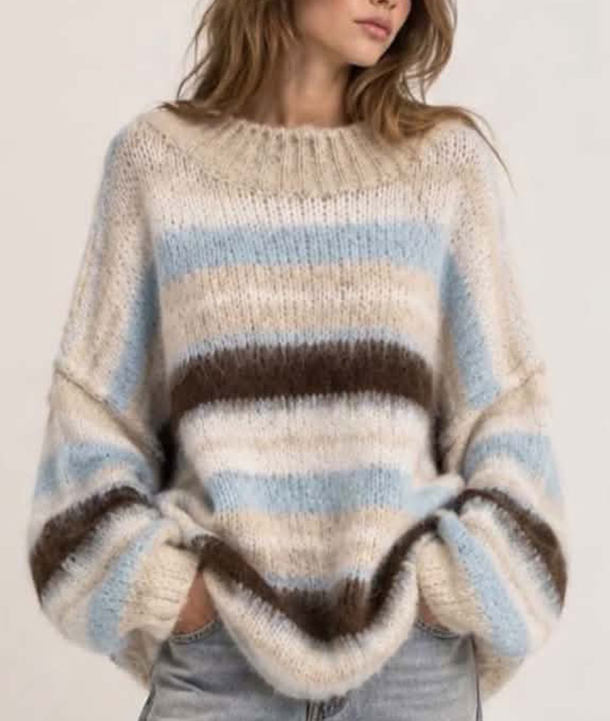 1 Super Soft Chunky Stripe Jumper - Image 3