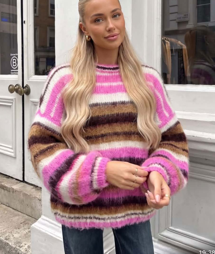 2 Super Soft Chunky Stripe Jumper - Image 1