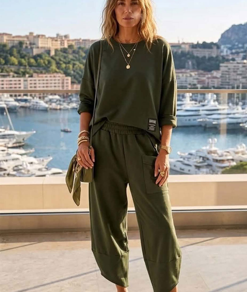 5 Khaki Lounge Set - Image 1